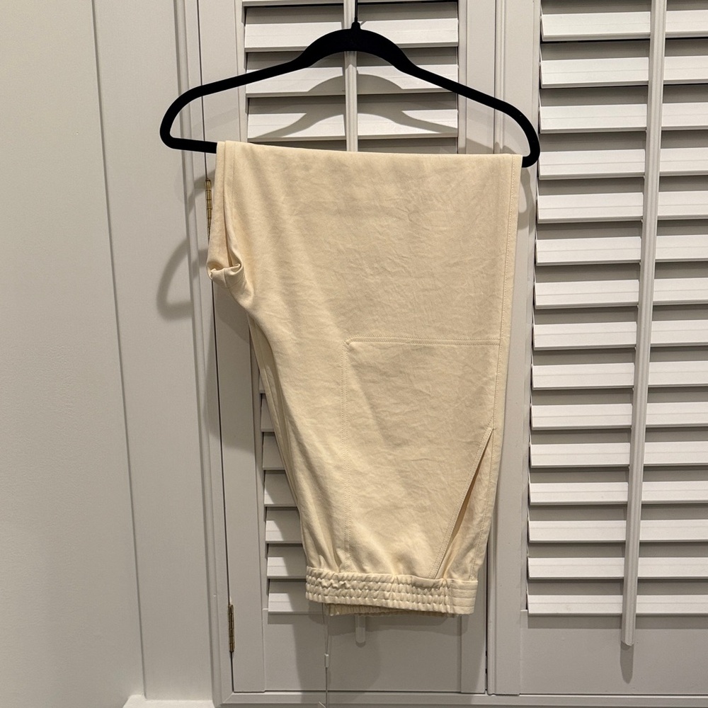 Tibi Cream chalky drape jogger